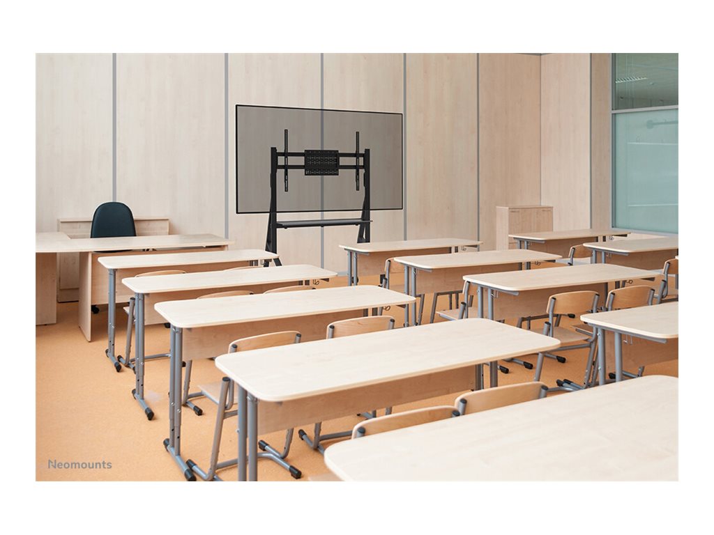 Neomounts FL50-525BL1 - Cart - sturdy - for flat panel - floor stand - lockable - steel - black - screen size: 55-86""
