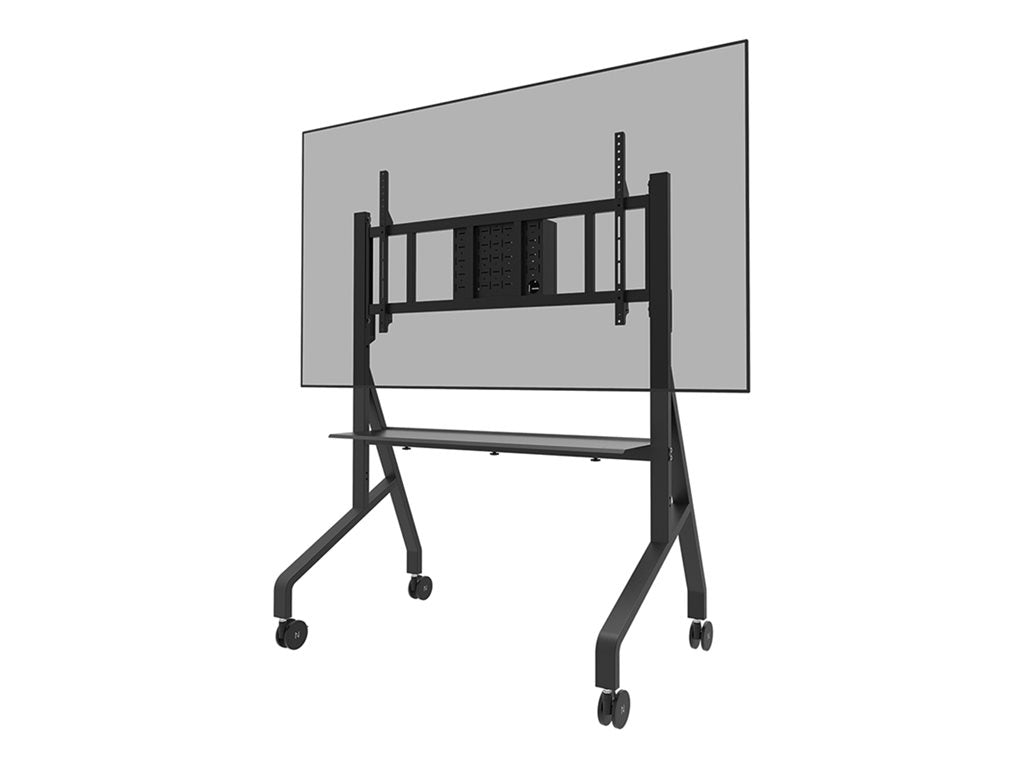 Neomounts FL50-575BL1 - Cart - sturdy - for display stand - floor stand - lockable - steel - black - screen size: