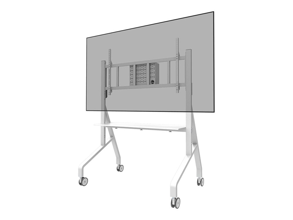 Neomounts FL50-575WH1 - Cart - sturdy - for display stand - floor stand - lockable - steel - white - screen size:
