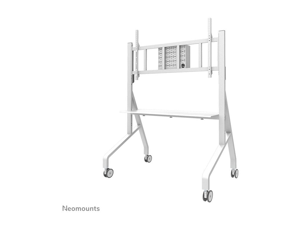 Neomounts FL50-575WH1 - Cart - sturdy - for display stand - floor stand - lockable - steel - white - screen size: