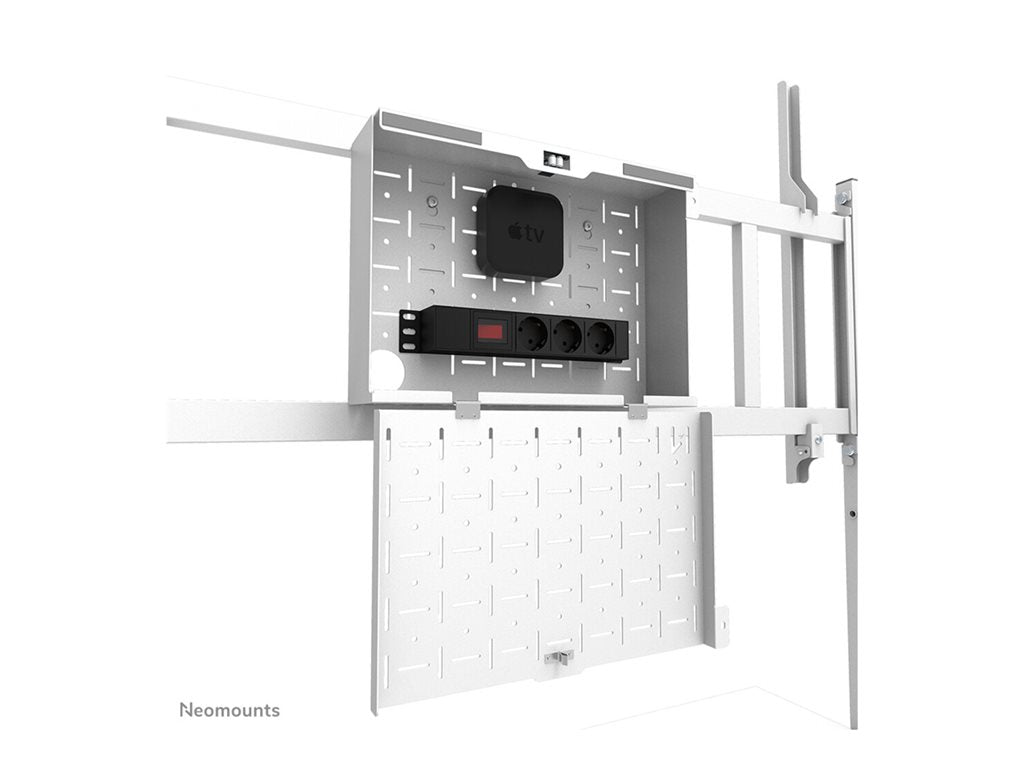 Neomounts FL50-575WH1 - Cart - sturdy - for display stand - floor stand - lockable - steel - white - screen size: