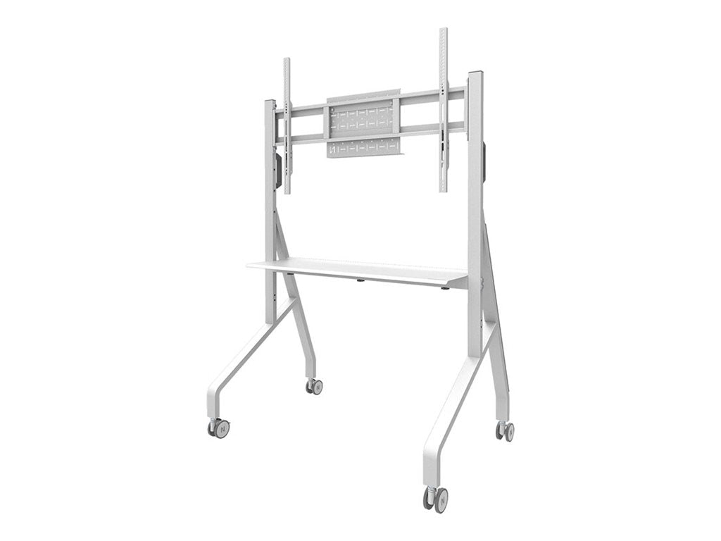 Neomounts Move Go FL50-525WH1 - Cart - for flat panel - lockable - steel - white - screen size: 55-86""