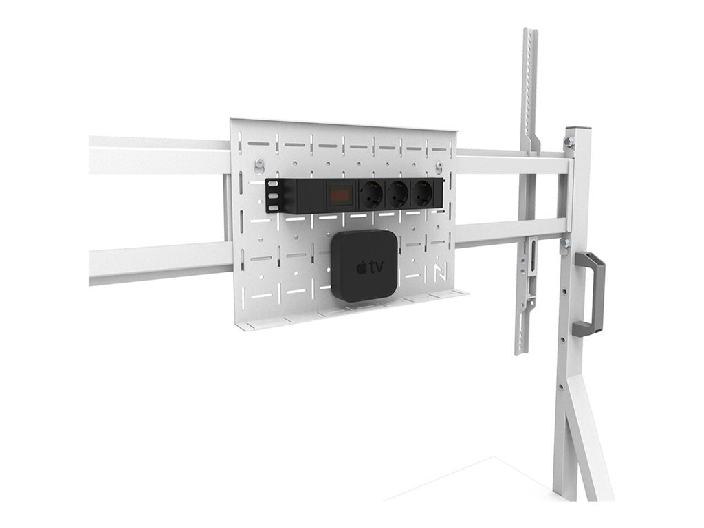 Neomounts Move Go FL50-525WH1 - Cart - for flat panel - lockable - steel - white - screen size: 55-86""