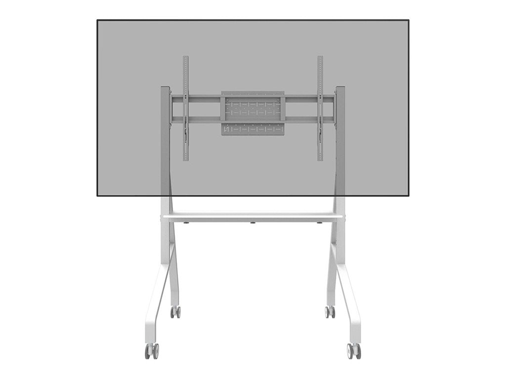 Neomounts Move Go FL50-525WH1 - Cart - for flat panel - lockable - steel - white - screen size: 55-86""