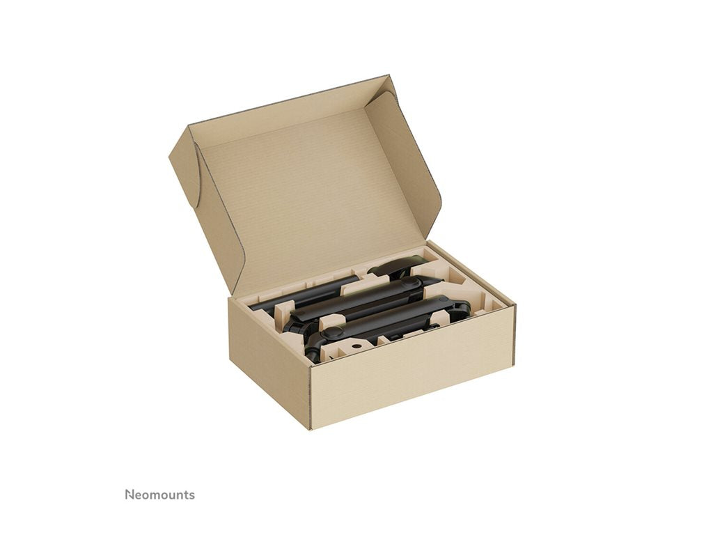 Neomounts NEXT One DS65S-950BL2 - Mounting kit (articulating arm) - full-motion - for 2 LCD displays - aluminum - black