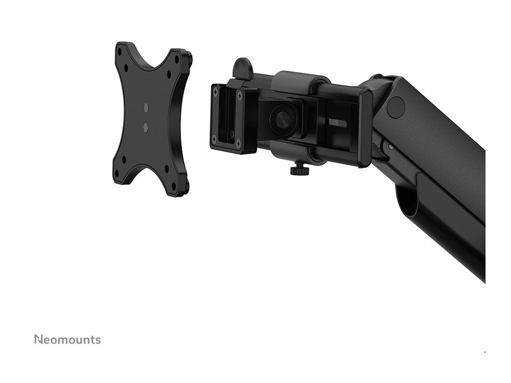 Neomounts NEXT One DS65S-950BL2 - Mounting kit (articulating arm) - full-motion - for 2 LCD displays - aluminum - black