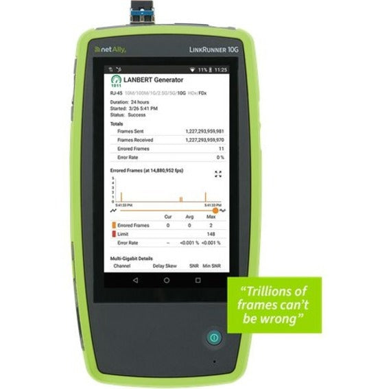 NetAlly EXG-300-LR10G2-KIT ,EtherScope nXG 10G Performance Test Kit (FULL TRI-BAND) EXG-300-LR10G-KIT