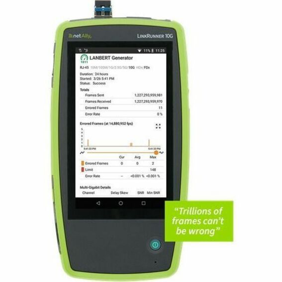 NetAlly LinkRunner 10G Advanced Ethernet Tester - Network Testing Twisted Pair Cable Testi