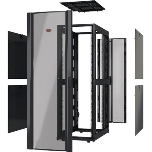 NetShelter SX 48U Enclosure - Data Center Server Rack 600x1200mm | APC AR3307X617