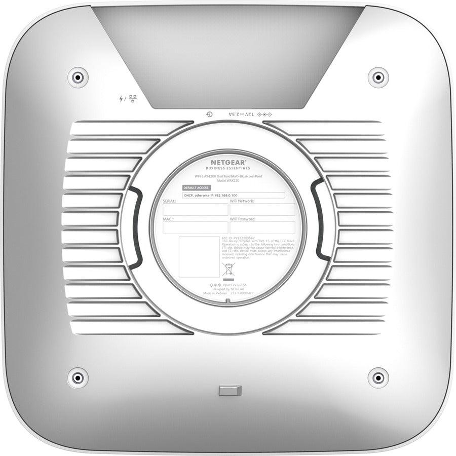Netgear Dual Band IEEE 802.11 a/b/g/n/ac/ax 4.10 Gbit/s Wireless Access Point - Indoor