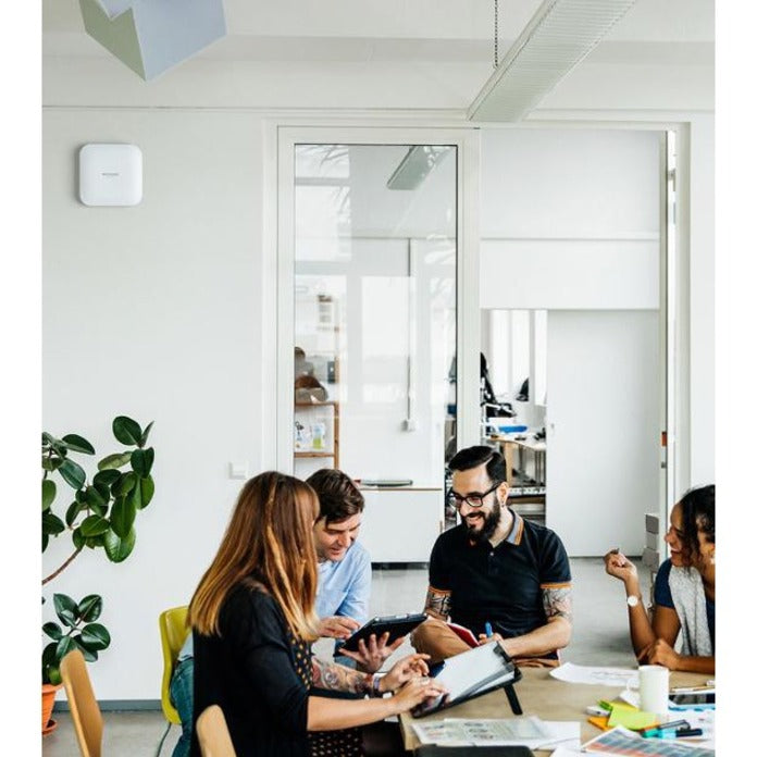 Netgear WAX214 Dual Band IEEE 802.11 a/b/g/n/ac/ax/e 1.76 Gbit/s Wireless Access Point - Indoor WAX214-100NAS