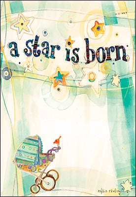 New Baby Card - A Star is Born
