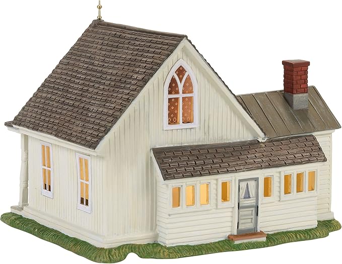 New England Village American Gothic Farmhouse