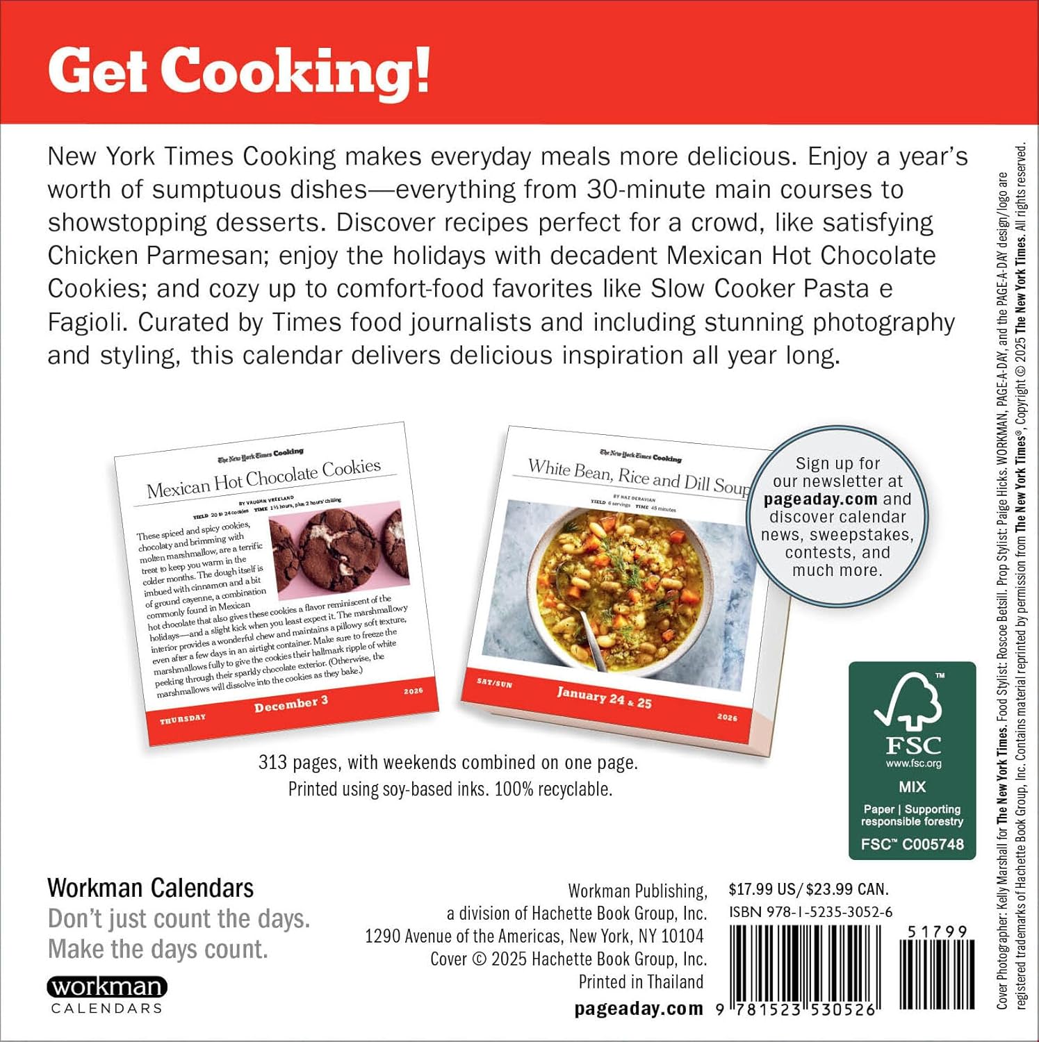 New York Times Cooking Page-A-Day Calendar 2026: A Year of Fresh and Delicious Recipes