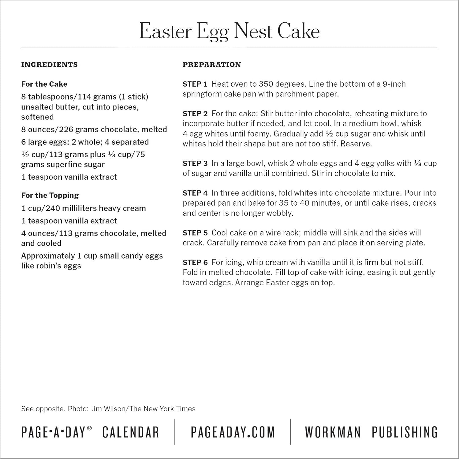 New York Times Cooking Page-A-Day Calendar 2026: A Year of Fresh and Delicious Recipes
