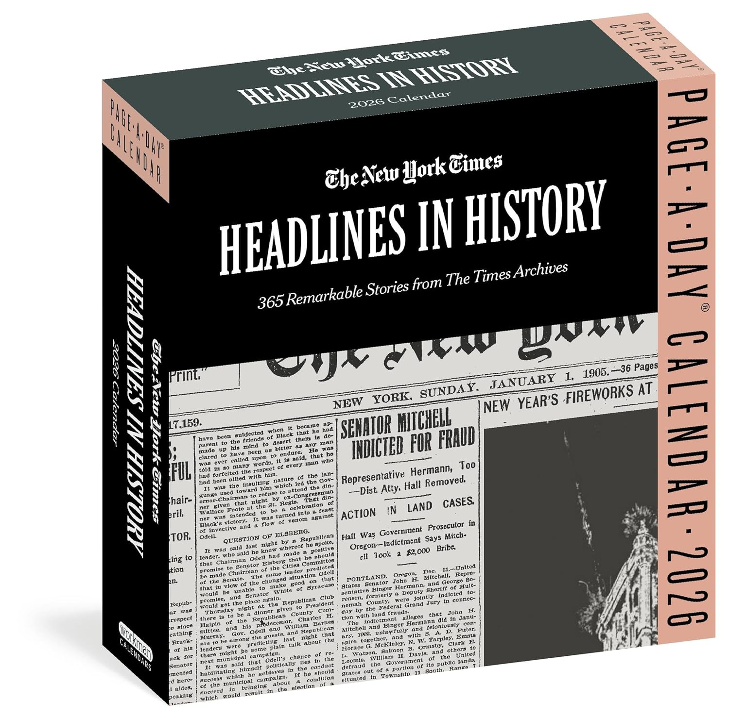 New York Times Headlines in History Page-A-Day Calendar 2026