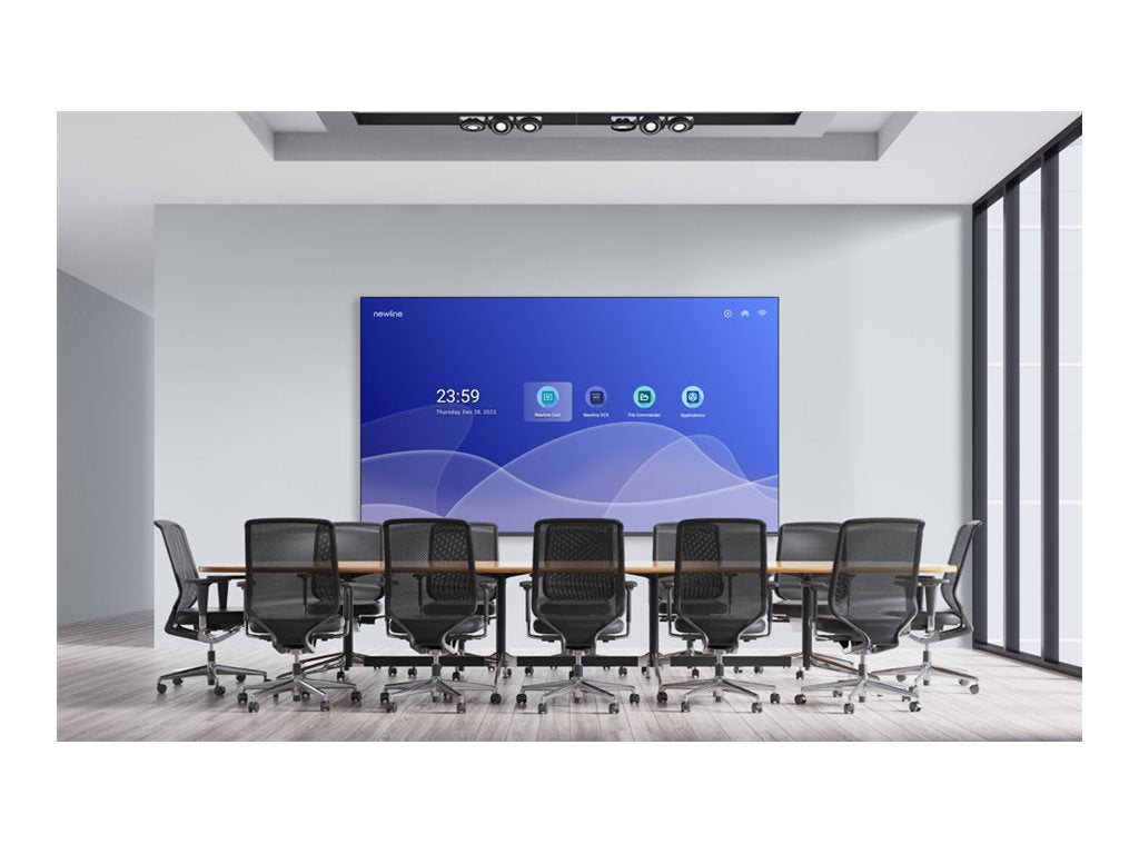 Newline STV-4324-PLUS - 43 Diagonal Class STV+ Series LED-backlit LCD display - interactive digital signage - Android - 4K UHD
