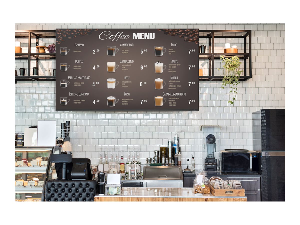 Newline STV-4324-PLUS - 43 Diagonal Class STV+ Series LED-backlit LCD display - interactive digital signage - Android - 4K UHD