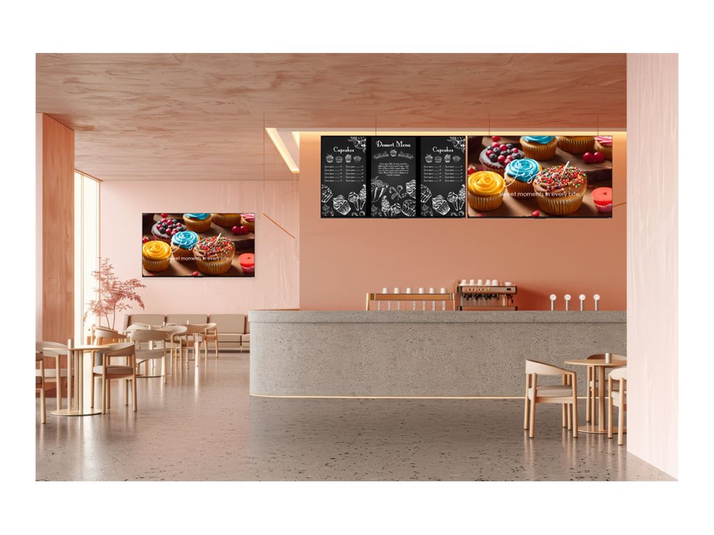 Newline STV-5524-PLUS - 55 Diagonal Class STV+ Series LED-backlit LCD display - interactive digital signage - Android - 4K UHD