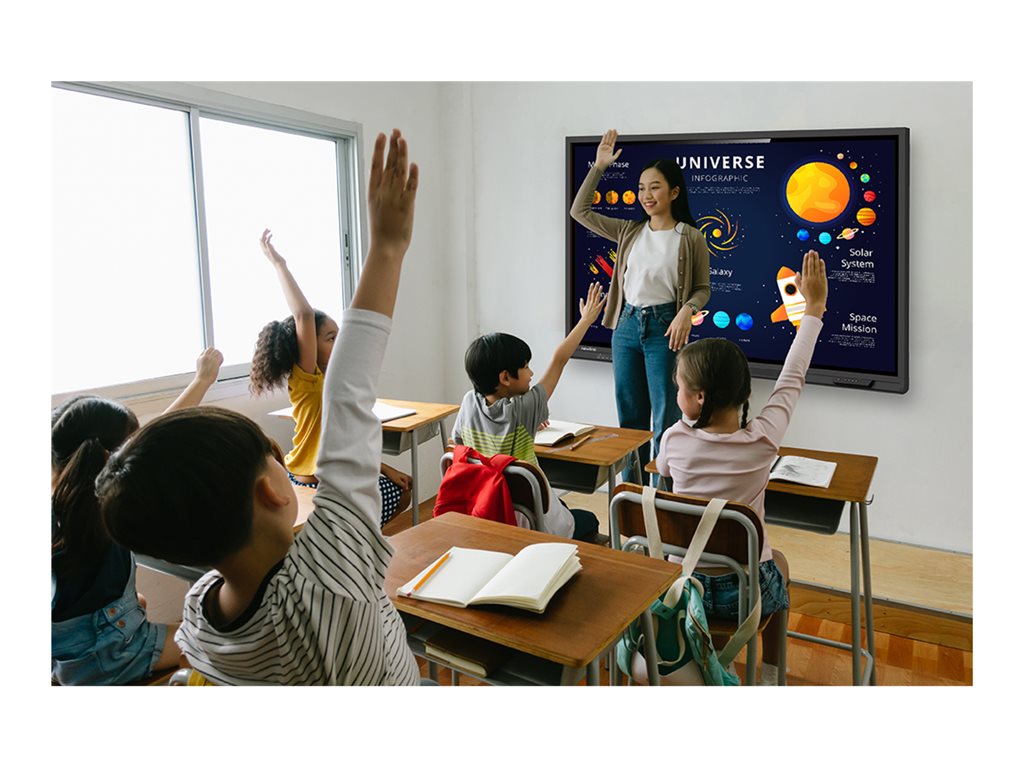 Newline TT-7524QPRO - 75 Diagonal Class Q Pro Series LED-backlit LCD display - interactive - with touchscreen (multi touch) -
