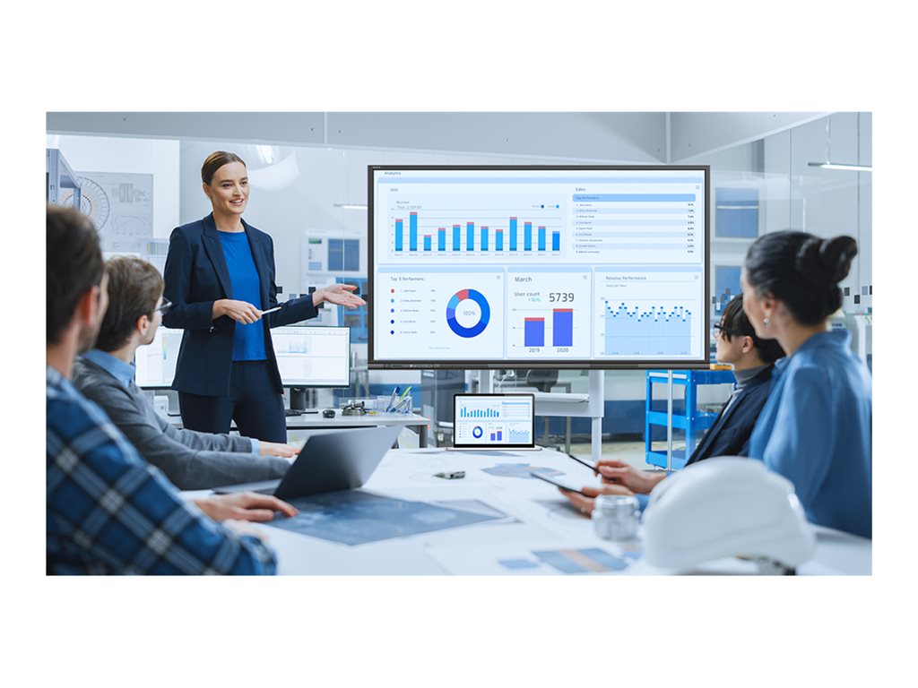 Newline TT-8623C - 86 Diagonal Class C Series LED-backlit LCD display - interactive - with touchscreen (multi touch) - 4K UHD