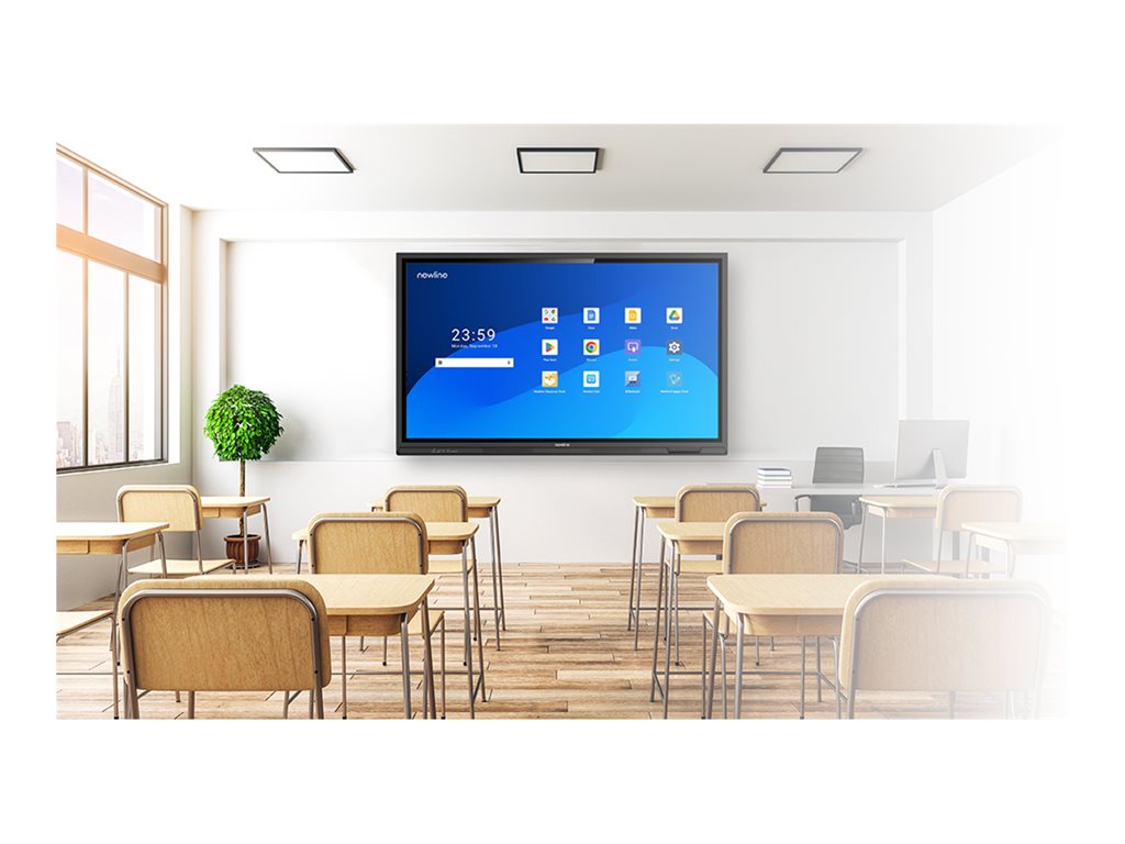 Newline TT-8624QPRO - 86 Diagonal Class Q Pro Series LED-backlit LCD display - interactive - with touchscreen (multi touch) - TT-8624QP-AI1
