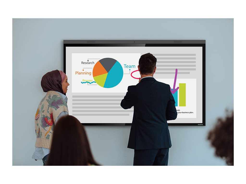 Newline TT-8624ZPRO-UC - 86 Diagonal Class Z Pro Series LED-backlit LCD display - interactive digital signage - with touchscreen