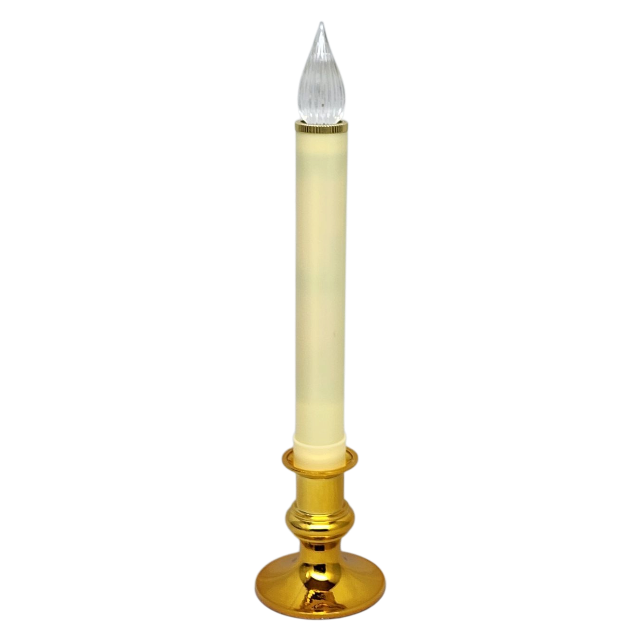 Newport LED Window Candle - Dixie - Brass with Sensor