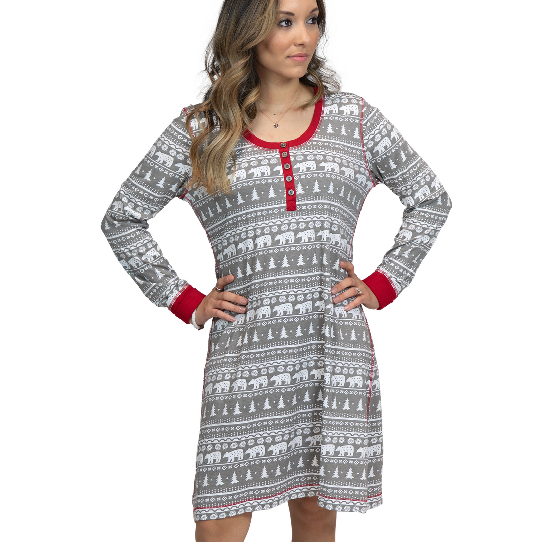 Nightshirt - Nordic Bear - Small/Medium