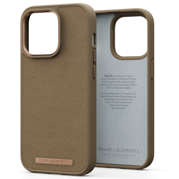 Njord byELEMENTS NA43CM04 Suede Comfort+ Drop-proof Phone Case (iPhone 14 Pro;