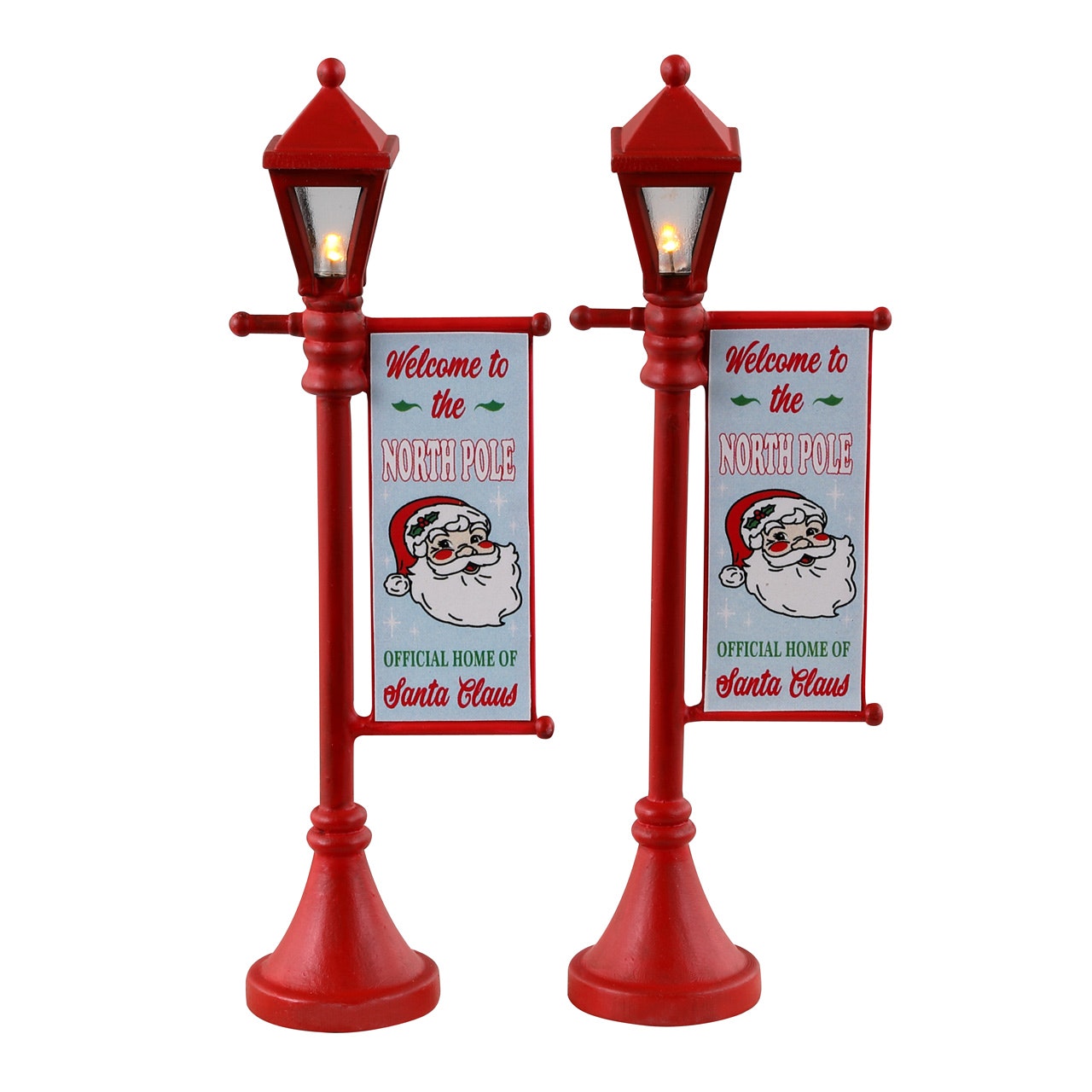 North Pole Lamppost - 2 Piece Set