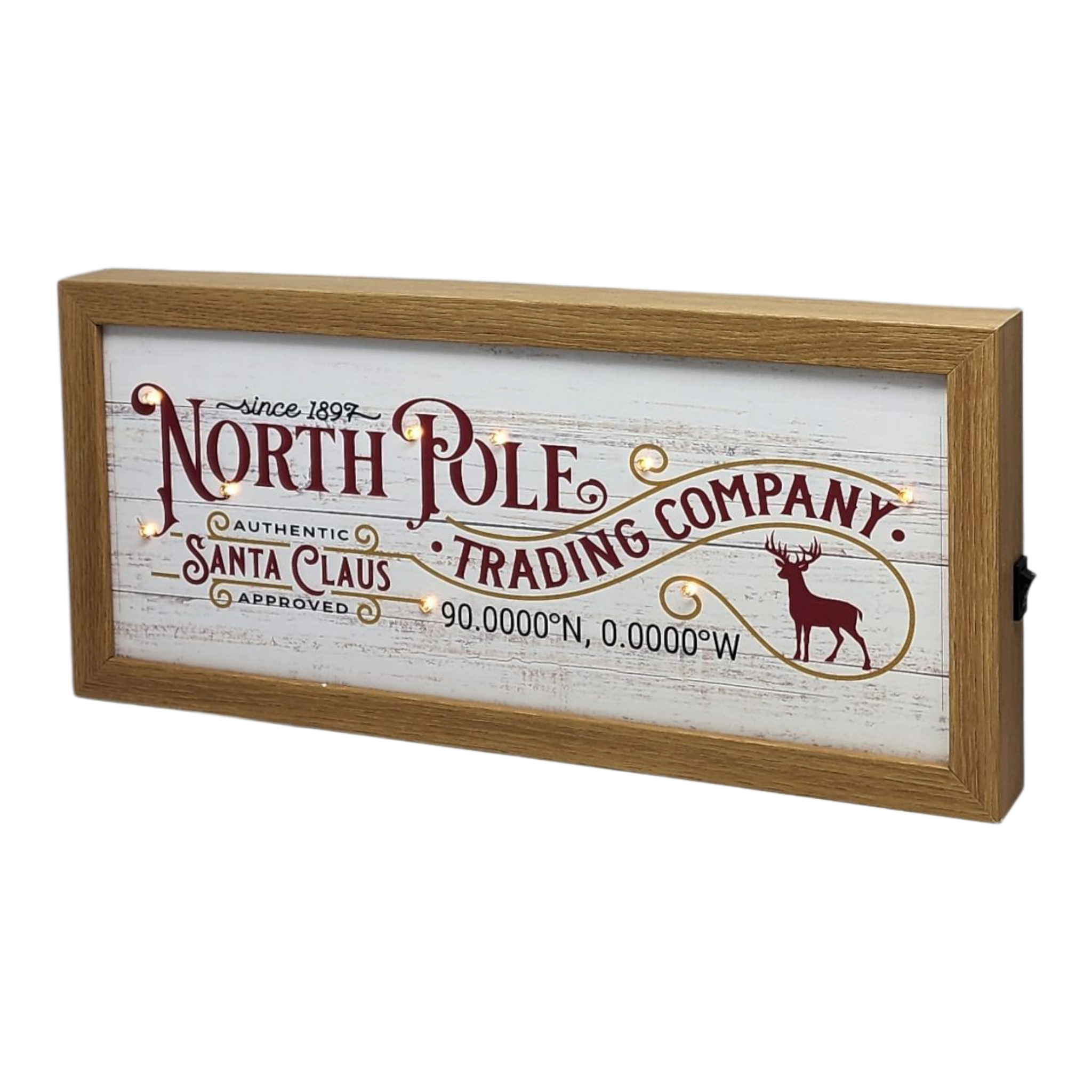 North Pole Trading Company Lighted Sign