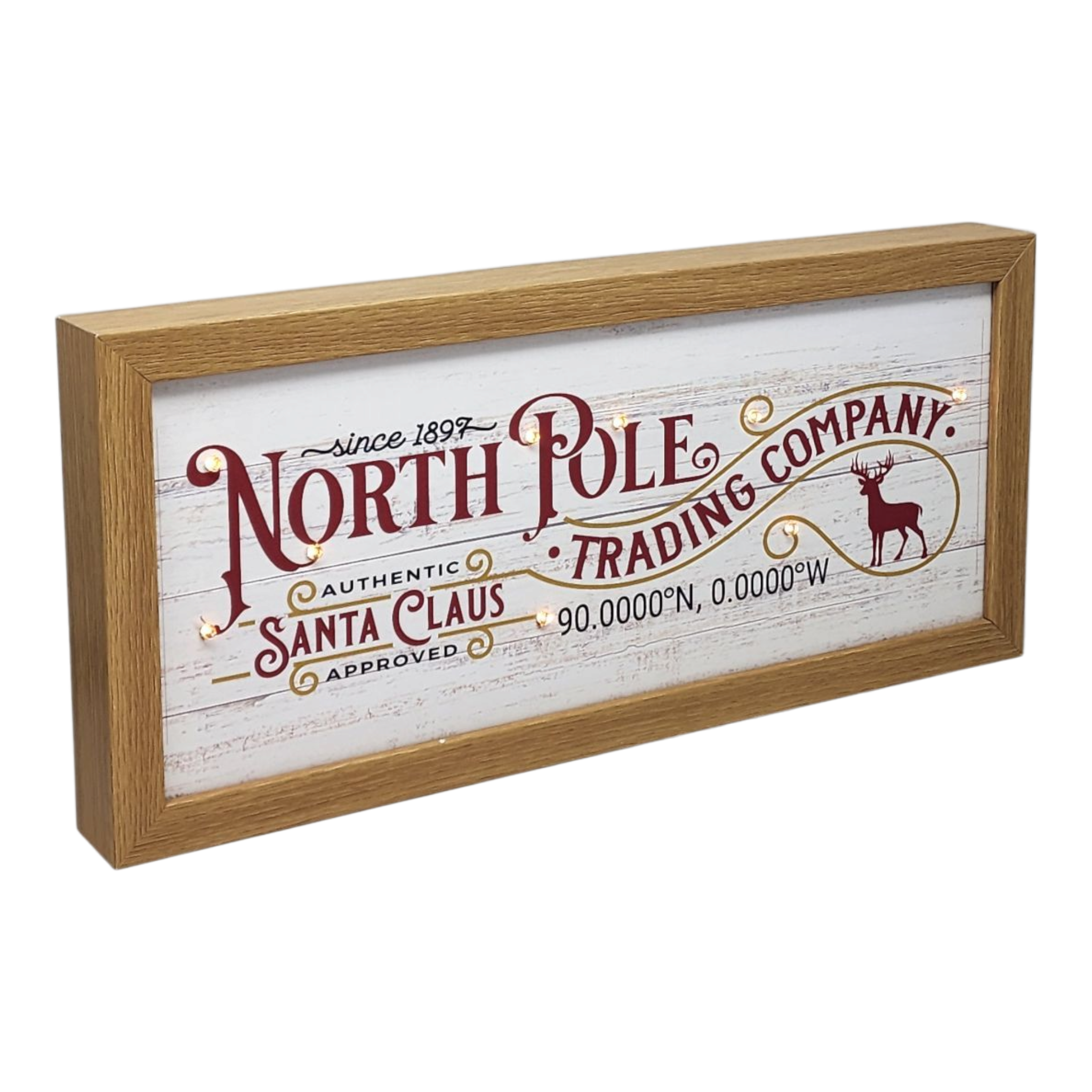 North Pole Trading Company Lighted Sign