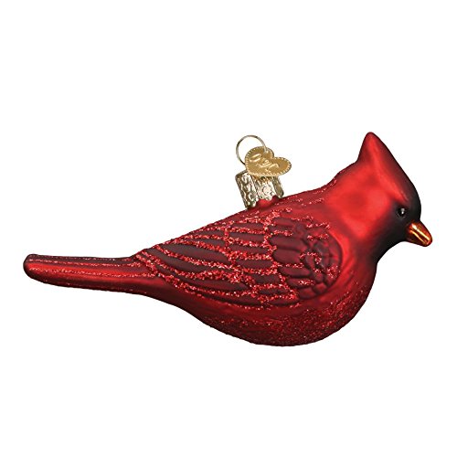 Northern Cardinal Glass Ornament
