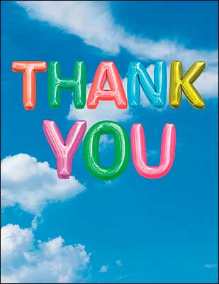 Notion Card - Sky Thank You Card