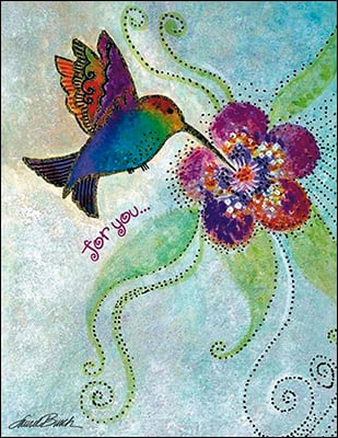 Notion - Hummingbird Birthday Card