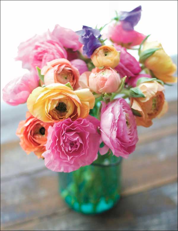 Notions Card - Blank - Flower Jar