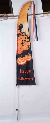 Nylon Happy Halloween Flag