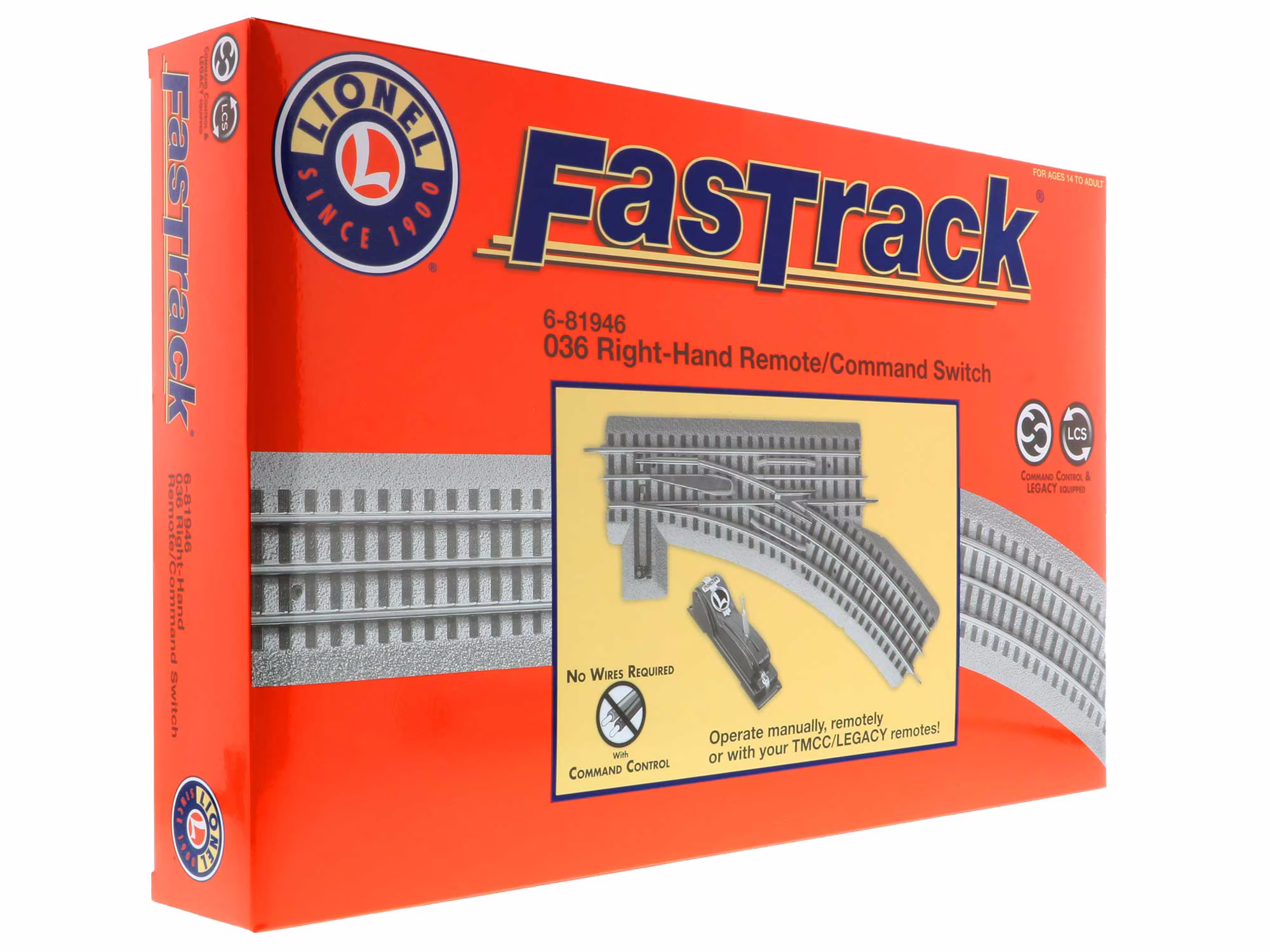 O-Gauge FasTrack O36 Right Hand Remote Command Switch