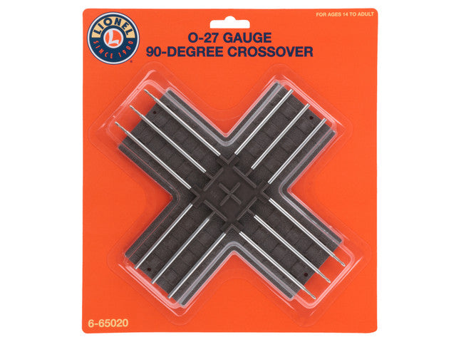 O-Scale O27 Tubular Crossover Track - 90°