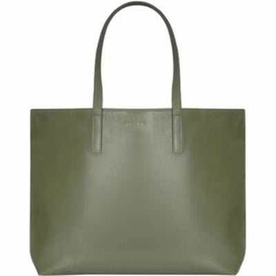 Onyx Collection Open Tote - Premium Leather Laptop Bag