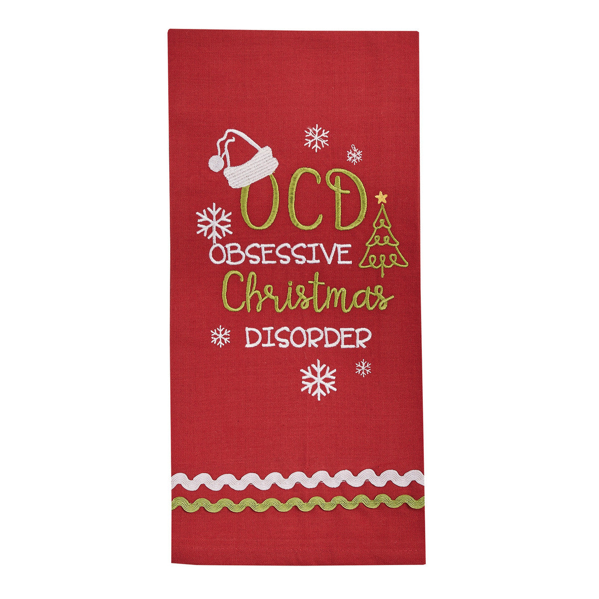 OCD Embroidered Kitchen Towel