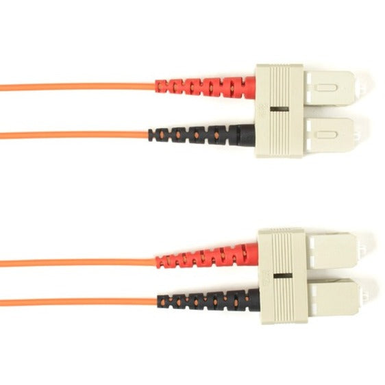 OM1 62.5/125 Multimode Fiber Optic Patch Cable - OFNR PVC, SC to SC, Orange, 2-m (6.5-ft.) FOCMR62-002M-SCSC-OR