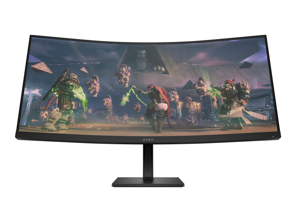 OMEN by HP 34c - LED monitor - gaming - curved - 34 - 3440 x 1440 WQHD @ 165 Hz - VA - 400 cd/mï¿½ - 3000:1 - HDR400 - 1