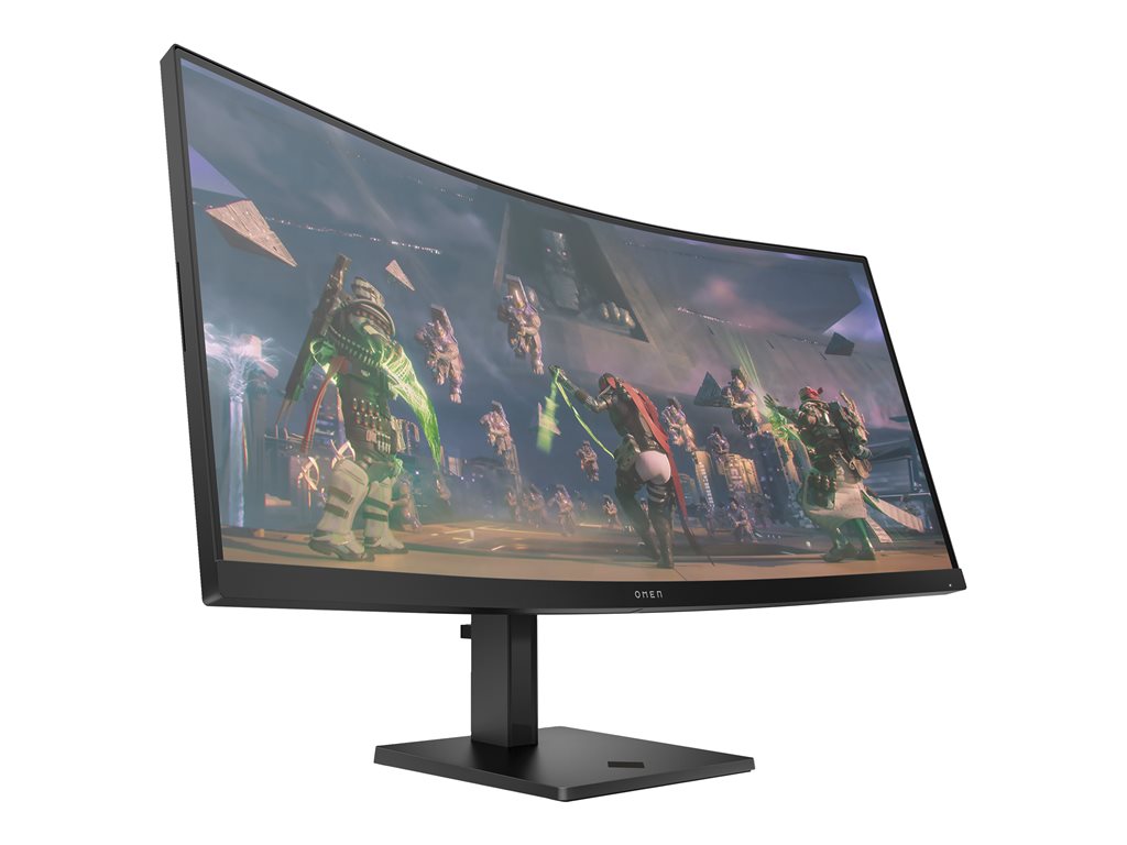 OMEN by HP 34c - LED monitor - gaming - curved - 34 - 3440 x 1440 WQHD @ 165 Hz - VA - 400 cd/mï¿½ - 3000:1 - HDR400 - 1