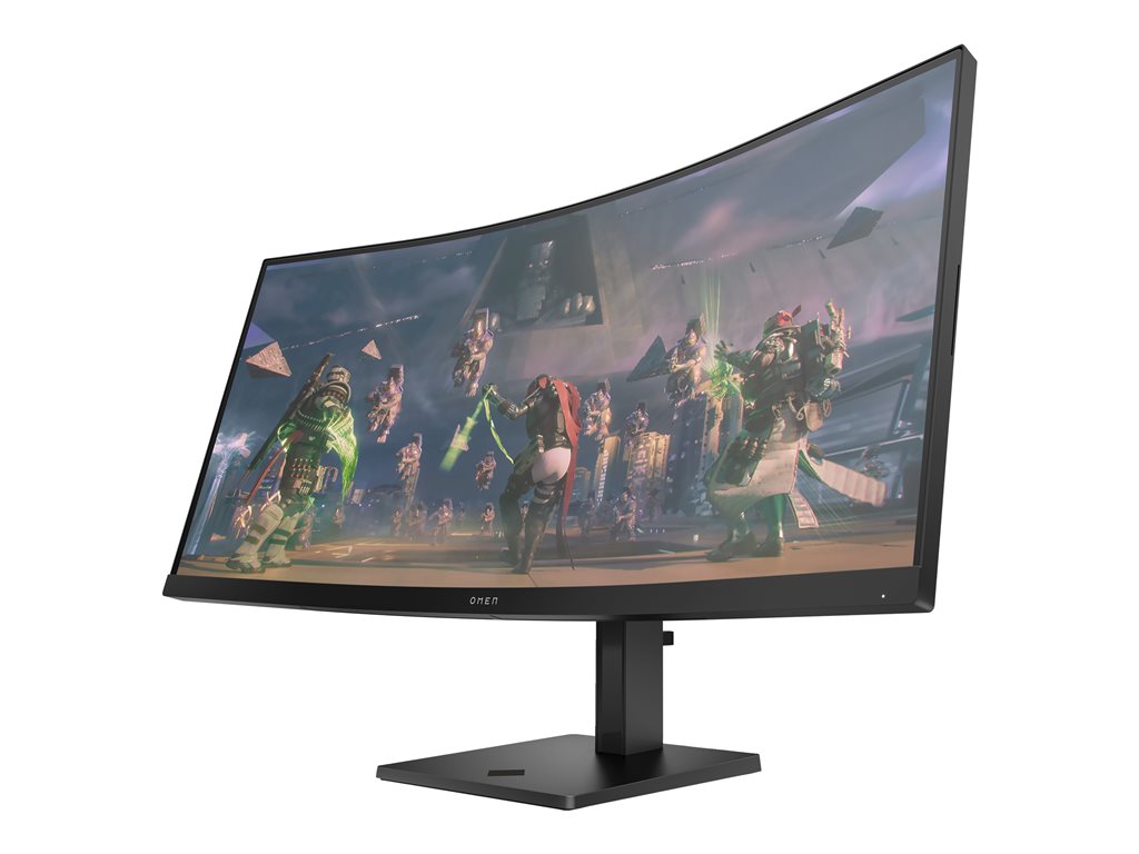 OMEN by HP 34c - LED monitor - gaming - curved - 34 - 3440 x 1440 WQHD @ 165 Hz - VA - 400 cd/mï¿½ - 3000:1 - HDR400 - 1