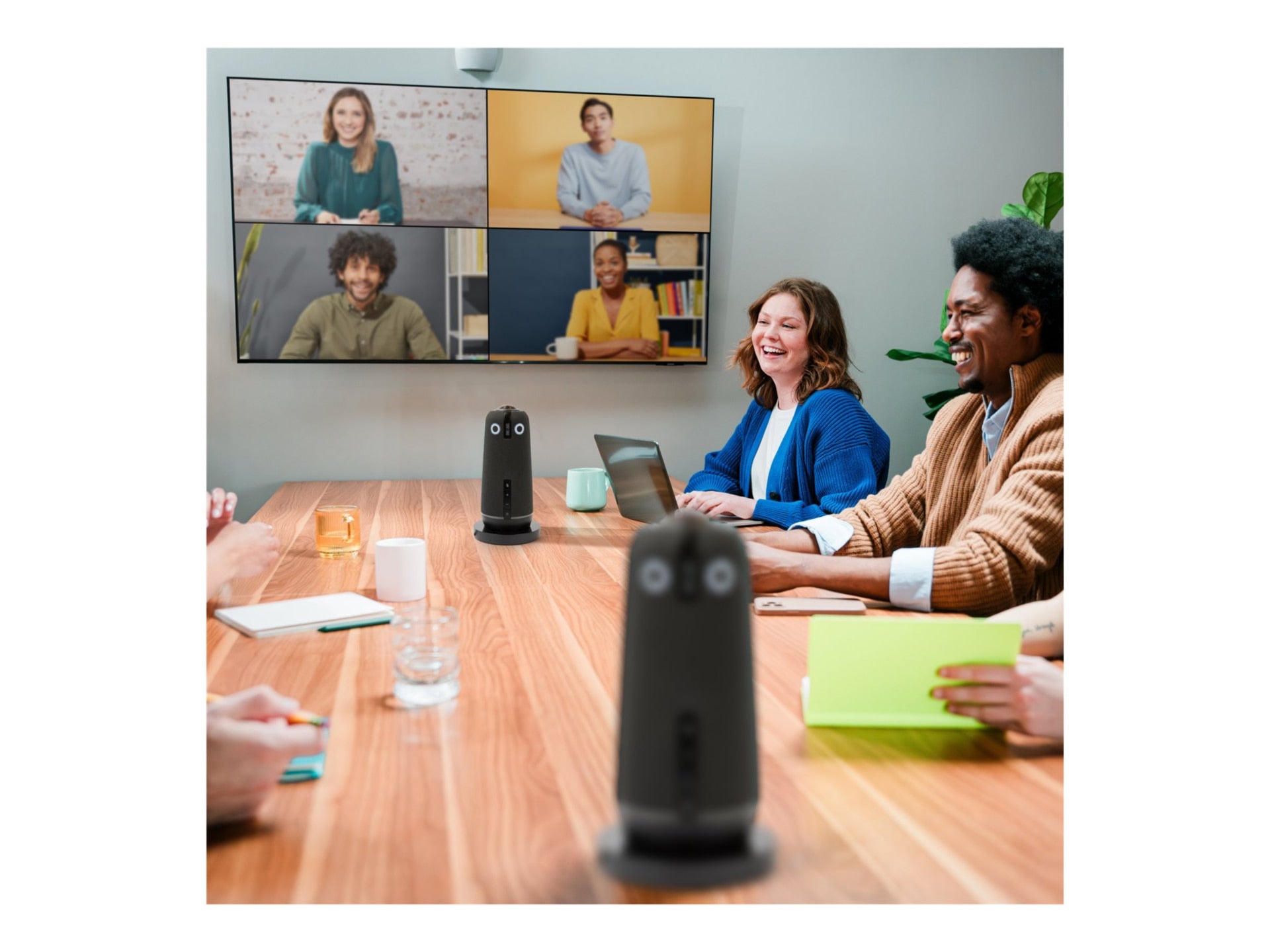 OWL LABS Meeting Owl 4+ Dual Pack with Accessories for Clear 360° Meetings