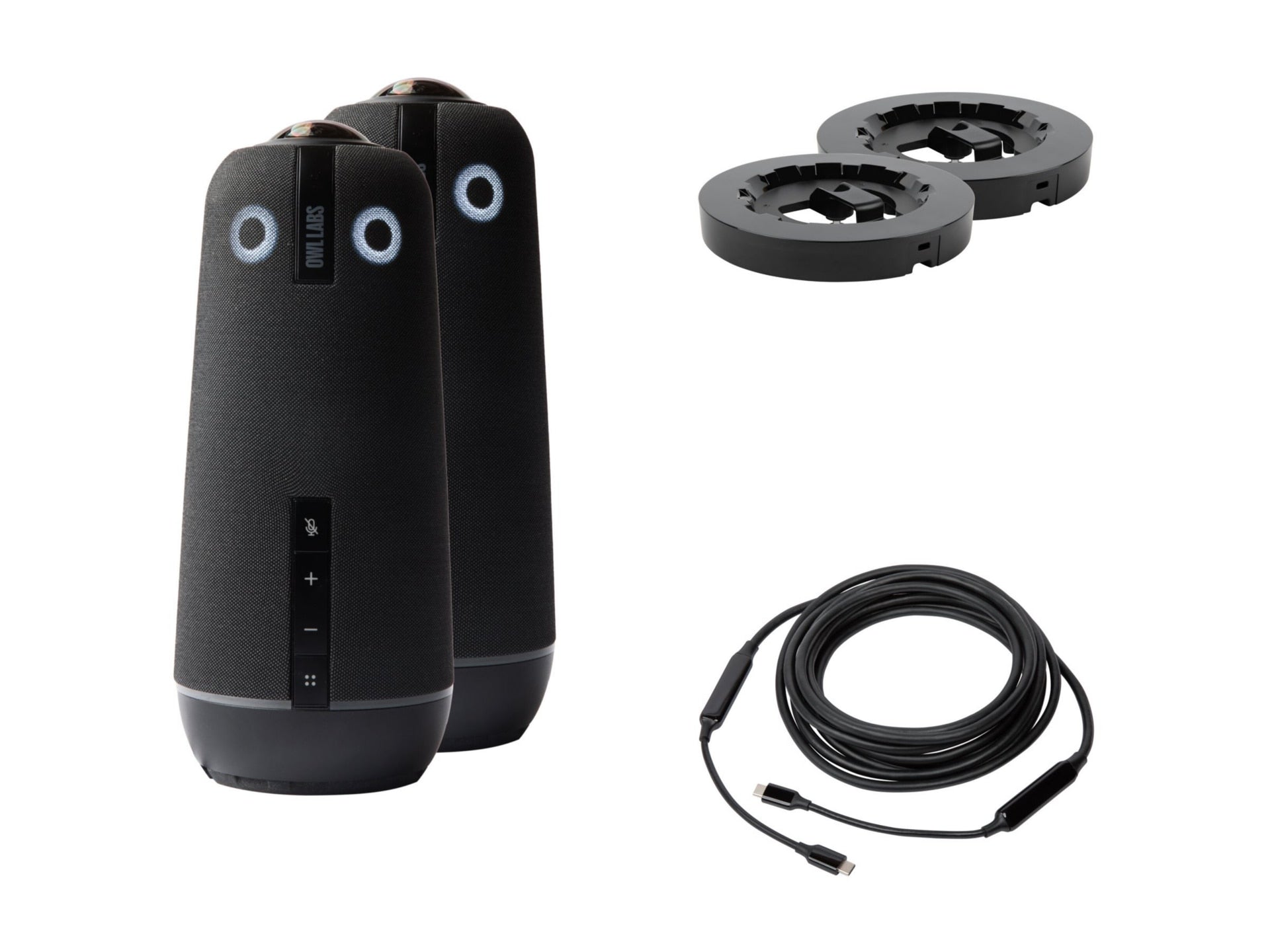 OWL LABS Meeting Owl 4+ Dual Pack with Accessories for Clear 360° Meetings