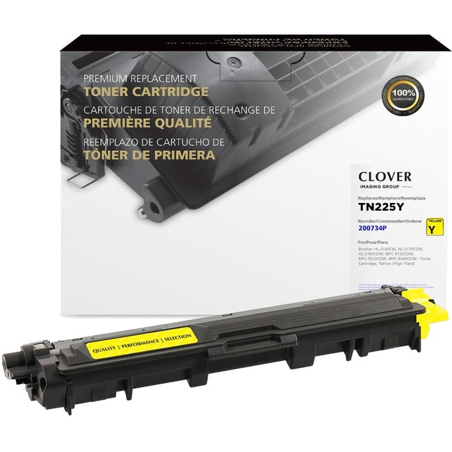 Office Depot; Brand Remanufactured Yellow Toner Cartridge Replacement For Brother; TN225Y, ODTN225Y 200734P