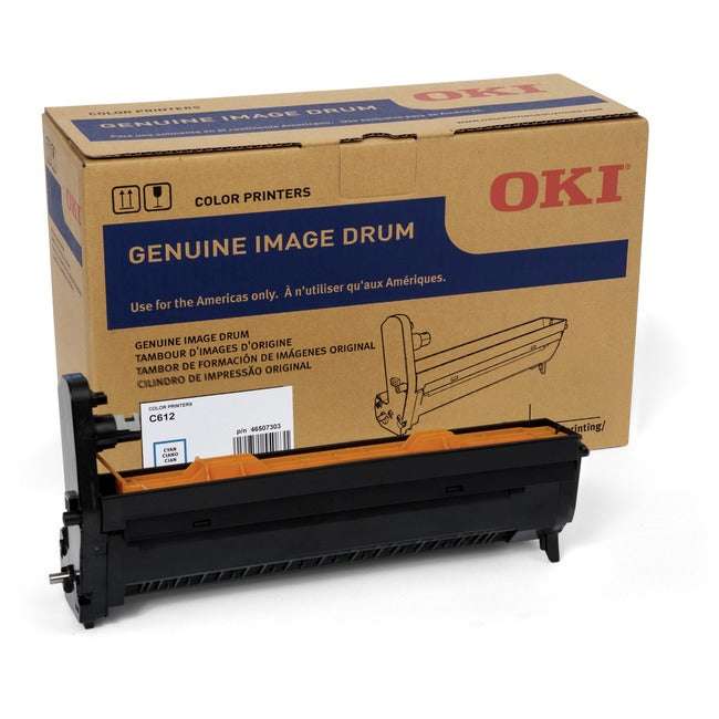 Oki 30K Cyan Image Drum for C612 46507303